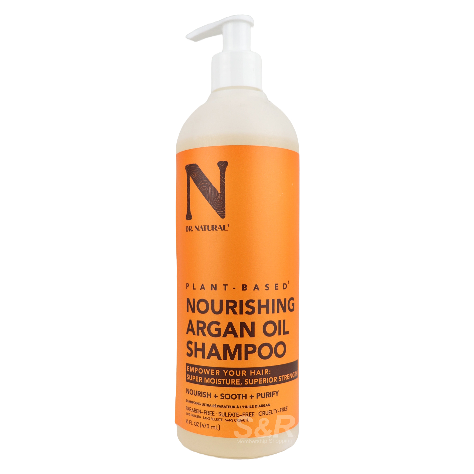 Dr. Natural Plant-Based Nourishing Argan Oil Shampoo 473mL